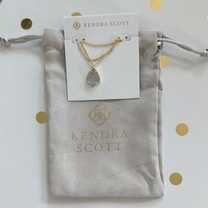 Kendra Scott Gold and Gray Pendant Necklace